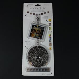 Chained Up ball chain magnet picture display by Three by Three Seattle new